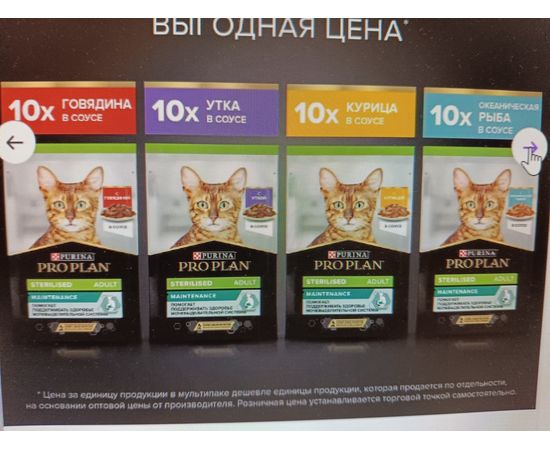 Влажный корм для кошек ProPlan (для стерилизованных) и Royal Canin Renal, изображение 2