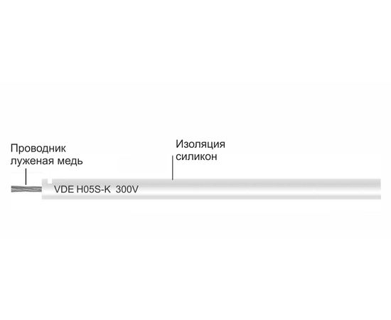 Мягкие силиконовые провода 3,66 мм