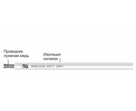 Гибкий греющий кабель 1,17 мм